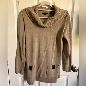 Jeanne Pierre Cowl Neck Turtleneck Sweater, size Medium
